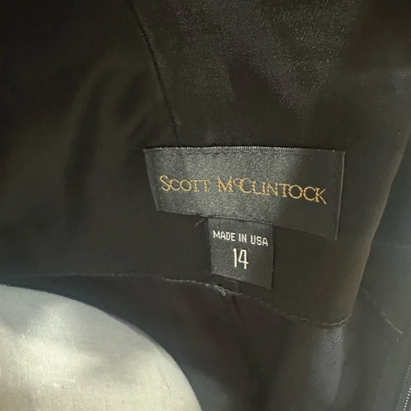 Vintage Scott McClintock Black Velvet Dress - Picture 8 of 8